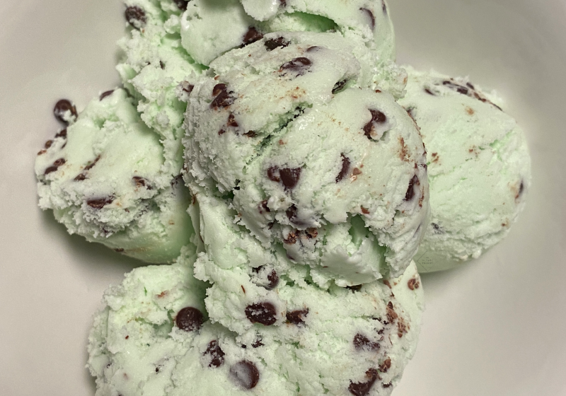 Mint Chocolate Chip Homemade Ice Cream